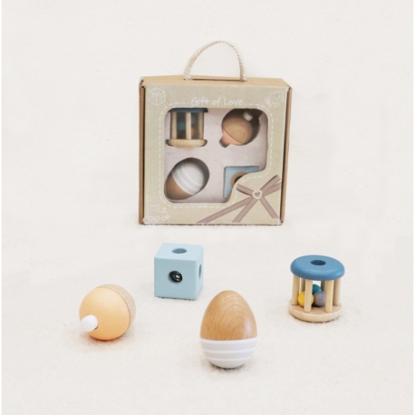 Wooden baby toy set