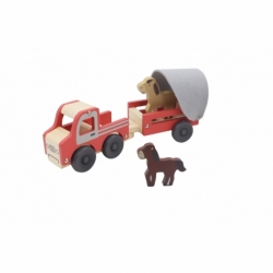 Wooden truck with horse float