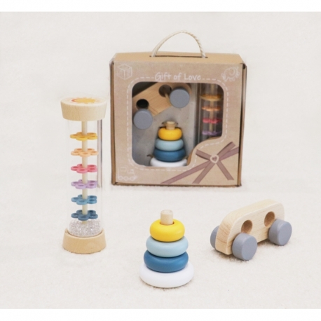 Wooden baby toy set