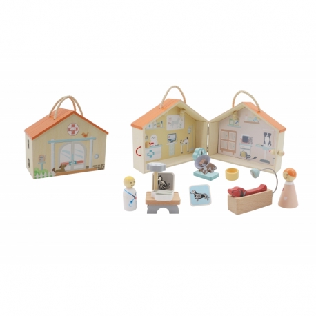 Wooden pet center playset