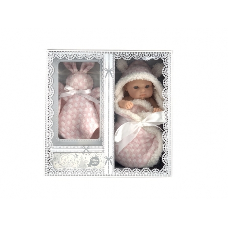 8 inch doll with comforter