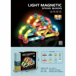 Light magnetic sticks blocks(52pcs)