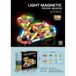 Light magnetic sticks blocks(76pcs)