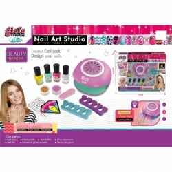 Nail art set with dryer