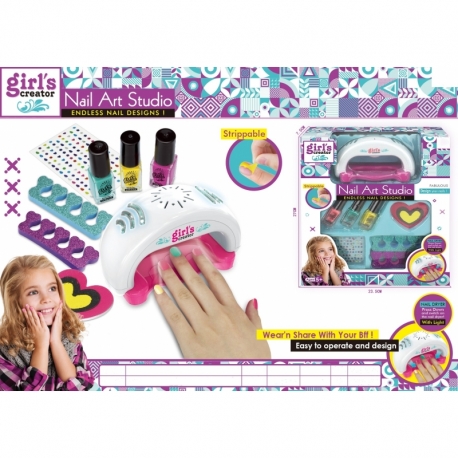 Dryer Manicure kit with light