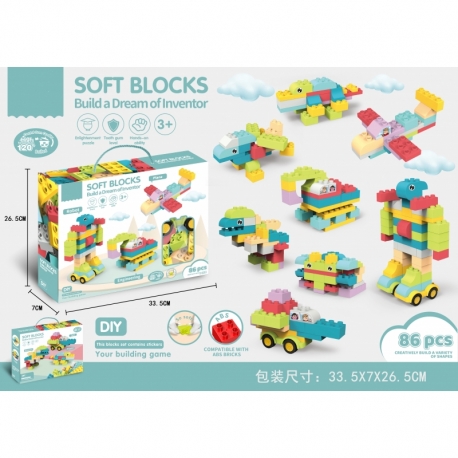 Soft blocks 86pcs